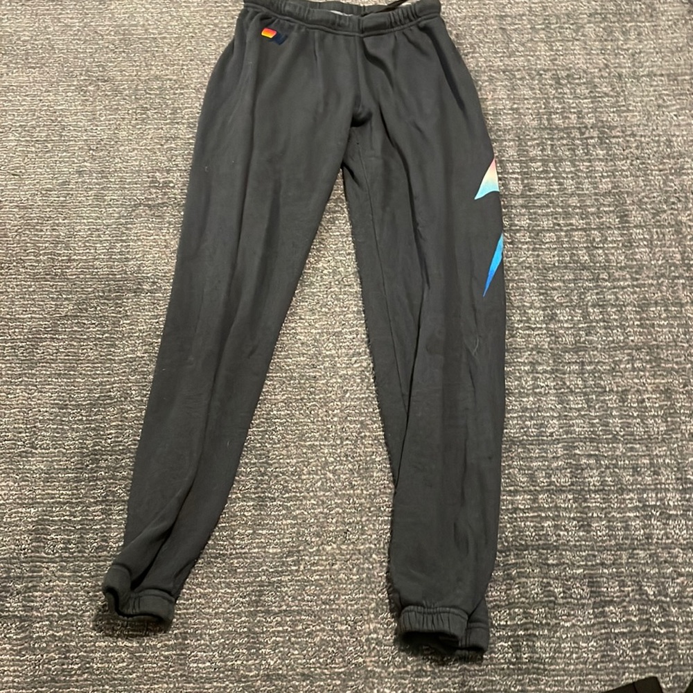 Ombre, lightning, bolt, aviator, nation, sweatpants
